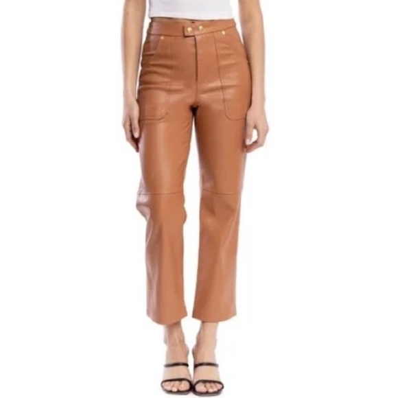BLANKNYC Baxter Faux Leather Ribcage Pant - Picture 1 of 5